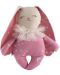 Păpușă textilă Asi Dolls - Micul iepuraș Olivia, roz cu stele albe, 34 cm - 1t