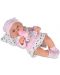 Papusa bebe Moni - Cu halat roz si accesorii, 36 cm - 2t