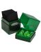 Cutie pentru cărțiи Ultra Pro Satin Tower - Glitter Green (100+ buc.) - 2t