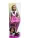 Păpușă Barbie  Fashionistas - Cu rochie cu panglică roz în carouri #209 - 5t