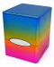 Cutie pentru cărți Ultra Pro Hi-Gloss Satin Cube - Rainbow (100+ buc.) - 1t
