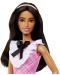 Păpușă Barbie  Fashionistas - Cu rochie cu panglică roz în carouri #209 - 3t