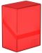 Cutie pentru carti Ultimate Guard Boulder Deck Case - Standard Size - Rosie (80 buc) - 1t