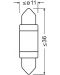 Bec auto LED Osram LEDriving -C5W (36 mm), 6418DWP-01B, LEDriving SL - 5t