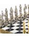 Șah de lux Manopoulos - Renaștere, câmpuri negre, 36 x 36 cm - 5t