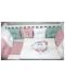 Set lenjerie de pat de lux  Bambino Casa - Pillows rosa, 12 piese - 3t