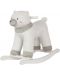 Jucărie balansoar  KikkaBoo - White Bear - 1t