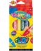 Markere cu stampile Colorino Kids - 6 culori	 - 1t
