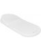 Saltea cu pernă pentru coșul nou-născutului KikkaBoo - Airknit White, 80 x 35 cm - 1t