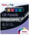 Pasteluri de ulei Pentel Arts - Metallic, 6 culori - 1t