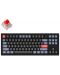 Tastatură mecanică Keychron - V3 TKL Knob QMK, Red, Frosted Black - 1t