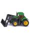 Jucarie metalica Siku - Tractor cu incarcator John Deere, verde - 1t