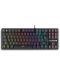 Tastatură mecanică Spartan Gear - Lochos 2 TKL, roșu, LED, negru - 1t