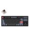 Tastatură mecanică Keychron - V3 QMK, TKL, Carbon Black, Brown, RGB, negru - 1t