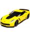 Mașină din metal Welly - Chevrolet Corvette Z06, 1:24, galben - 1t