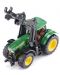 Jucarie metalica Siku - Tractor cu clesti pentru baloti John Deere, verde - 4t