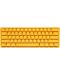Tastatura mecanica Ducky - One 3 Mini, MX Red, RGB, galbena - 1t