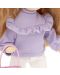 Păpușă moale Orange Toys Sweet Sisters - Sunny cu un pulover mov, 32 cm - 5t