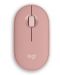Mouse Logitech - Pebble Mouse 2 M350s, optic, fără fir, Rose - 1t