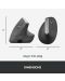 Mouse Logitech MX Vertical Advanced - ergonomic, gri - 8t