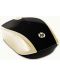 Mouse HP - 200 Silk Gold, optic, wireless, negru/auriu - 2t