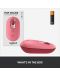 Mouse Logitech - POP, optic, wireless, roz - 8t