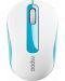 Mouse RAPOO - M10 Plus, optic, wireless, alb/albastru - 1t