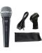 Microfon Shure - SV100A, cablu + clema + husa, negru - 1t