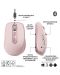 Mouse Logitech - MX Anywhere 3S, optic, wireless, roz - 6t