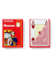 Carduri din plastic Modiano Jumbo Index - 4 Corner (rosii) - 8t