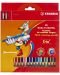 Stabilo Swano Trio Pencils - Maxi, 18 culori, cu ascuțitoare - 1t