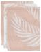 Prosoape de muselină Jollein - Nature Pale Pink, 15 x 20 cm, 3 bucăți - 1t