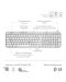 Tastatură multimedia Logitech - MX Keys S, fără fir, gri deschis - 7t