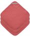 Prosoape din muselină Lassig - Cozy Care, 30 x 30 cm, 3 bucăți, roz închis - 1t