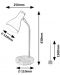 Lampa de masă Rabalux - Ferb 74002, E 14, 1 x 25 W, negru mat - 5t