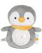 Lampă de noapte și reflector Moni Toys - Snuggly, Penguin - 1t