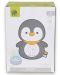 Lampă de noapte și reflector Moni Toys - Snuggly, Penguin - 4t