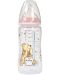 Nuk First Choice Bottle - Disney, TC, cu tetina din silicon, 300 ml, Pink/Bear Pooh cu miere - 1t
