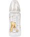 Nuk First Choice Bottle - Disney, TC, cu tetina din silicon, 300 ml, Bej/ursuleț Pooh cu miere - 1t