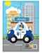 Puzzle educațional vorbitor Jagu - Mașină de poliție, 6 piese - 1t
