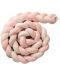 Apărătoare pentru pătuț Blossom Bay - 330 cm, dungă roz - 1t