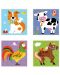 Puzzle educațional cu cuburi Viga - Pets, 9 piese - 3t