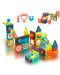 Set de construcție magnetic educativ Sonne - Labirint, 66 piese - 4t