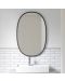 Oglindă ovală de perete Umbra - Hub, 91 x 61 x 3 cm, negru - 6t