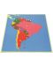 Smart Baby Montessori Puzzle - Harta Americii de Sud, 13 piese - 1t