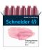 Cartuș pentru stilou Schneider - roz, 6 buc - 1t