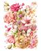 Puzzle Cobble Hill din 1000 de piese - Flori roz - 2t