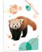 Ars Una Animals - A4, panda roșu - 1t
