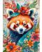 Puzzle de 500 de piese Black Sea - Printre flori: Red Panda - 2t