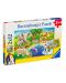 Puzzle Ravensburger 2 de cate 12 piese - Animale in gradina zoologica - 1t